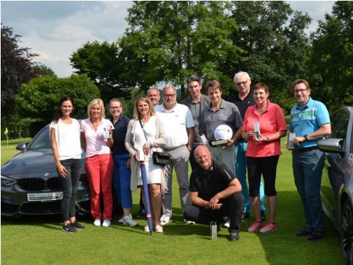 Gruppenbild einiger Teilnehmer des BMW Golfcup International 2018 in Bad Salzuflen