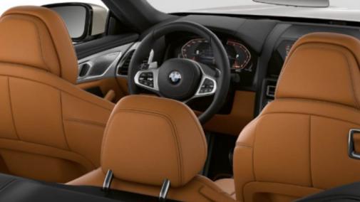Ansicht von hinten auf beide Sitzreihen des BMW 8er Cabrio