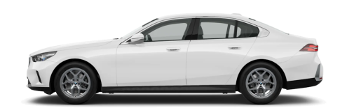 weißer BMW 520d Seitenansicht